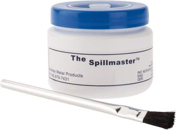Made in USA - Spillproof Container - Polyethylene, Blue - Apex Tool & Supply
