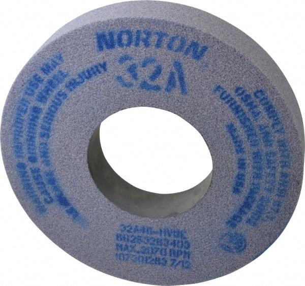 Norton - 12" Diam x 5" Hole x 2" Thick, H Hardness, 46 Grit Surface Grinding Wheel - Aluminum Oxide, Type 1, Coarse Grade, 2,070 Max RPM, Vitrified Bond, No Recess - Apex Tool & Supply