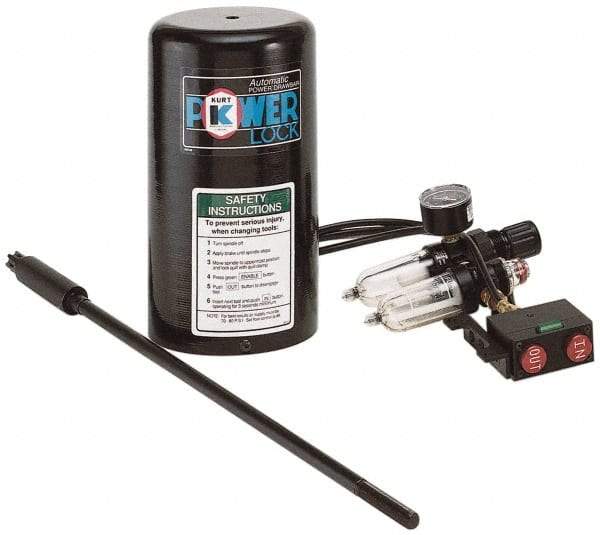 Kurt - 26" OAL, 2-1/8" Bar Length, 7/16-20 Milling Machine Drawbar - Compatible with FTV-1 (R8, Variable Speed) - Apex Tool & Supply