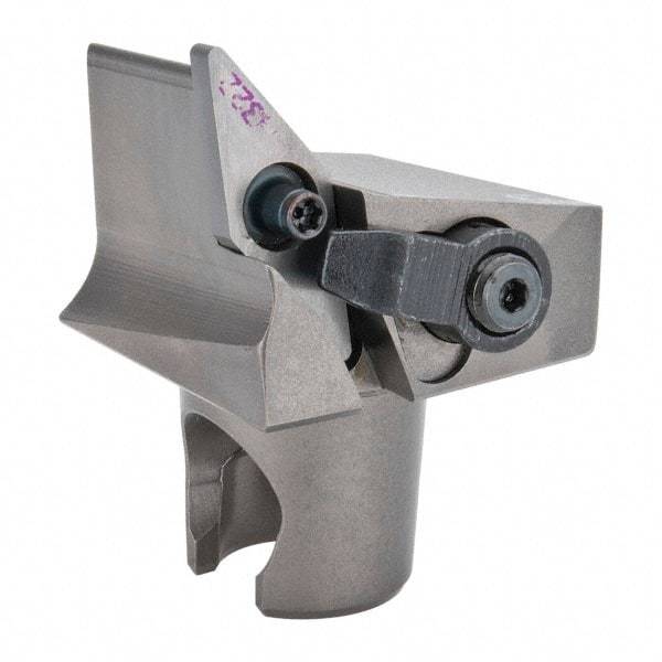 Kennametal - Right Hand Cut, Size KM25, VN.. Insert Compatiblity, External Modular Turning & Profiling Cutting Unit Head - 16mm Ctr to Cutting Edge, 30mm Head Length, Through Coolant, Series Kenloc - Apex Tool & Supply