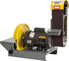 Kalamazoo - 36 Inch Long x 4 Inch Wide Belt, 10 Inch Diameter, Horizontal and Vertical Combination Sanding Machine - 1/2 HP, Single Phase - Apex Tool & Supply