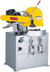 Everett - 20 or 22" Blade Diam, 1" Arbor Hole, Miter Chop & Cutoff Saw - 3 Phase, 20 hp, 230 Volts, 3" in Solids at 90°, 2-1/2" in Solids at 45° - Apex Tool & Supply