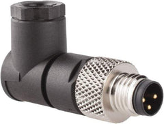 Brad Harrison - 4 Amp, Male 90° Field Attachable Connector Sensor and Receptacle - 60 VAC, 75 VDC, IP67 Ingress Rating - Apex Tool & Supply