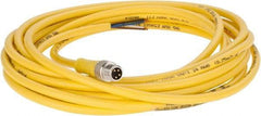Brad Harrison - 4 Amp, M8 Male Straight to Pigtail Cordset Sensor and Receptacle - 60 VAC, 75 VDC, 4m Cable Length, IP68 Ingress Rating - Apex Tool & Supply