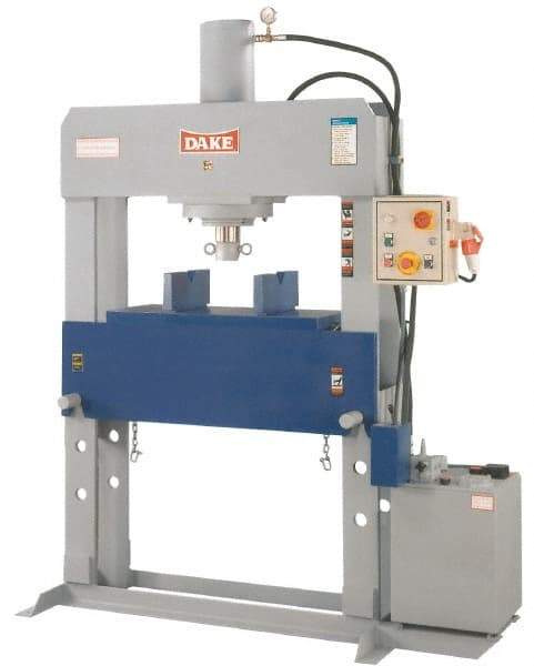 Dake - 40 Ton Hydraulic Shop Press - 19 Inch Stroke, 2 HP, 3 Phase - Apex Tool & Supply