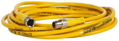Brad Harrison - 4 Amp, M8 Male Straight to Female Straight Cordset Sensor and Receptacle - 60 VAC, 75 VDC, 4m Cable Length, IP68 Ingress Rating - Apex Tool & Supply