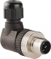 Brad Harrison - 4 Amp, Male 90° Field Attachable Connector Sensor and Receptacle - 30 VAC, 36 VDC, IP67 Ingress Rating - Apex Tool & Supply