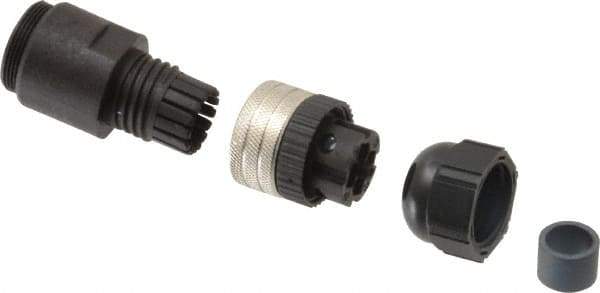 Brad Harrison - 4 Amp, Female Straight Field Attachable Connector Sensor and Receptacle - 250 VAC, 300 VDC, IP67 Ingress Rating - Apex Tool & Supply