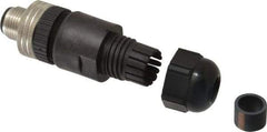Brad Harrison - 4 Amp, Male Straight Field Attachable Connector Sensor and Receptacle - 250 VAC, 300 VDC, IP67 Ingress Rating - Apex Tool & Supply