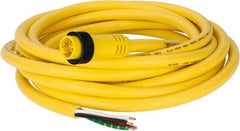 Brad Harrison - 10 Amp, Male 90° Cordset Sensor and Receptacle - 600 VAC/VDC, 15 Ft. Long Cable, IP68 Ingress Rating - Apex Tool & Supply