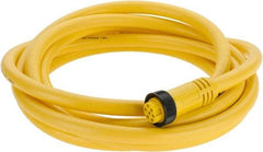 Brad Harrison - 8 Amp, Female Straight to Pigtail Cordset Sensor and Receptacle - 600 Volt, 3.66m Cable Length, IP67 Ingress Rating - Apex Tool & Supply