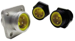 Brad Harrison - 7 Amp, Male Straight Receptacle - 600 VAC/VDC, 0.31m Cable Length, IP67 Ingress Rating - Apex Tool & Supply