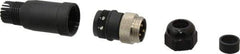 Brad Harrison - 8 Amp, Male Straight Field Attachable Connector Sensor and Receptacle - 600 VAC/VDC, IP67 Ingress Rating - Apex Tool & Supply