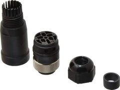 Brad Harrison - 8 Amp, Male Straight Field Attachable Connector Sensor and Receptacle - 600 VAC/VDC, IP67 Ingress Rating - Apex Tool & Supply