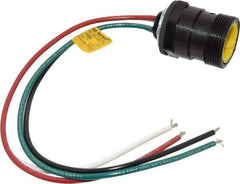 Brad Harrison - 15 Amp, Male Straight Receptacle - 600 VAC/VDC, 0.31m Cable Length, IP67 Ingress Rating - Apex Tool & Supply