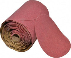 3M - 6" Diam, 80 Grit FEPA, Aluminum Oxide Adhesive PSA Disc - Medium Grade, Red, D Weighted Backing, Flexible, Use with Random Orbital Sanders - Apex Tool & Supply