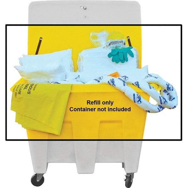 Brady SPC Sorbents - 126 Gal Capacity Oil Only Spill Kit - No Container Included - Refill Only - Apex Tool & Supply