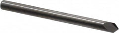 Accupro - 1/8" Diam 2 Flute Single End Solid Carbide Chamfer Mill - Apex Tool & Supply