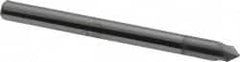 Accupro - 1/8" Diam 2 Flute Single End Solid Carbide Chamfer Mill - Apex Tool & Supply