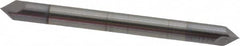 Accupro - 1/8" Diam 2 Flute Double End Solid Carbide Chamfer Mill - Apex Tool & Supply