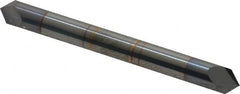 Accupro - 3/16" Diam 2 Flute Double End Solid Carbide Chamfer Mill - Apex Tool & Supply