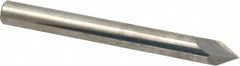 Accupro - 1/4" Diam 2 Flute Single End Solid Carbide Chamfer Mill - Apex Tool & Supply