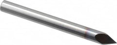Accupro - 1/4" Diam 2 Flute Single End Solid Carbide Chamfer Mill - Apex Tool & Supply