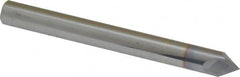 Accupro - 1/4" Diam 2 Flute Single End Solid Carbide Chamfer Mill - Apex Tool & Supply