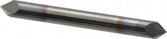 Accupro - 1/4" Diam 2 Flute Double End Solid Carbide Chamfer Mill - Apex Tool & Supply
