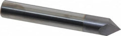 Accupro - 3/8" Diam 2 Flute Single End Solid Carbide Chamfer Mill - Apex Tool & Supply