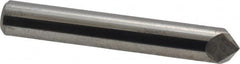 Accupro - 3/8" Diam 2 Flute Single End Solid Carbide Chamfer Mill - Apex Tool & Supply