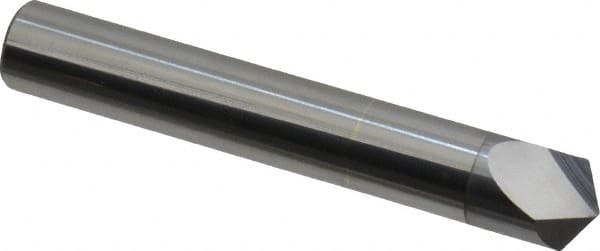 Accupro - 3/8" Diam 2 Flute Single End Solid Carbide Chamfer Mill - Apex Tool & Supply