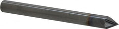 Accupro - 1/4" Diam 4 Flute Single End Solid Carbide Chamfer Mill - Apex Tool & Supply