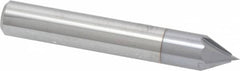 Accupro - 3/8" Diam 4 Flute Single End Solid Carbide Chamfer Mill - Apex Tool & Supply