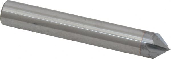 Accupro - 3/8" Diam 4 Flute Single End Solid Carbide Chamfer Mill - Apex Tool & Supply