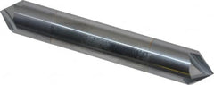 Accupro - 3/8" Diam 4 Flute Double End Solid Carbide Chamfer Mill - Apex Tool & Supply