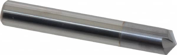 Accupro - 3/8" Diam 4 Flute Single End Solid Carbide Chamfer Mill - Apex Tool & Supply