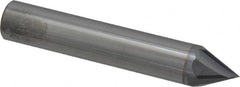 Accupro - 1/2" Diam 4 Flute Single End Solid Carbide Chamfer Mill - Apex Tool & Supply