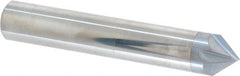 Accupro - 1/2" Diam 4 Flute Single End Solid Carbide Chamfer Mill - Apex Tool & Supply