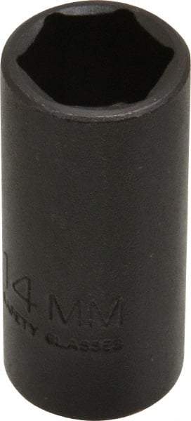 Proto - 3/8" Drive 14mm Deep Thin Wall Impact Socket - 6 Points, 2" OAL - Apex Tool & Supply