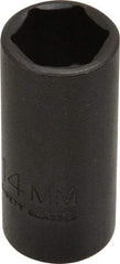 Proto - 3/8" Drive 14mm Deep Thin Wall Impact Socket - 6 Points, 2" OAL - Apex Tool & Supply
