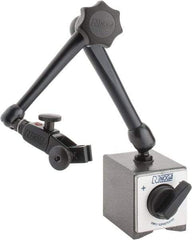 Noga - 175 Lb Magnetic Force, Fine Adjustment Indicator Positioner & Holder with Base - Articulated Arm, Rectangular Base, 55mm Base Height, 60mm Base Length, 50mm Base Width - Apex Tool & Supply