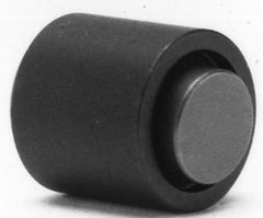 Fairlane - 10-32, 5/8" Thread Length, 5/16" Ball Diam, Flat Ball Pad Surface, Alloy Steel, Black Oxide, Base, Swivel Action Gripper Assemblies - 1/2" Diam, 5/8" Deep Thread, 5/16" Contact Diam, 1-1/16" Overall Height, Delrin Ball - Apex Tool & Supply