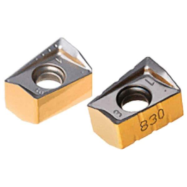 Iscar - H490 ANKX170624 TR Grade IC928 Carbide Milling Insert - TiAlN Finish, 0.4134" Thick, 2.4mm Corner Radius - Apex Tool & Supply