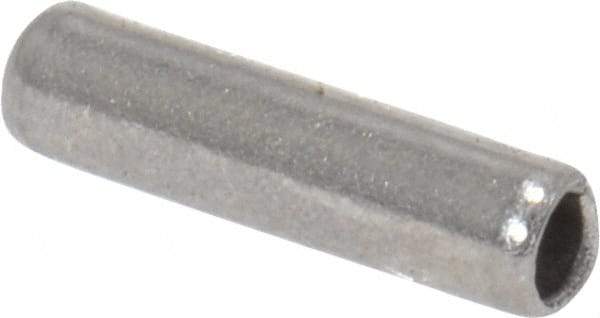 Value Collection - 1/16" Diam x 1/4" Long Slotted Spring Pin - Grade 18-8 Stainless Steel - Apex Tool & Supply