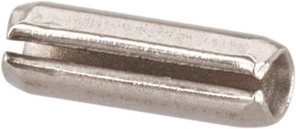 Value Collection - 5/64" Diam x 1/4" Long Slotted Spring Pin - Grade 18-8 Stainless Steel - Apex Tool & Supply