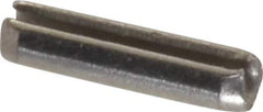 Value Collection - 3/32" Diam x 3/8" Long Slotted Spring Pin - Grade 18-8 Stainless Steel - Apex Tool & Supply