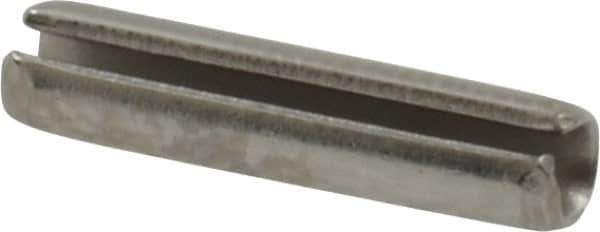 Value Collection - 1/8" Diam x 9/16" Long Slotted Spring Pin - Grade 18-8 Stainless Steel - Apex Tool & Supply