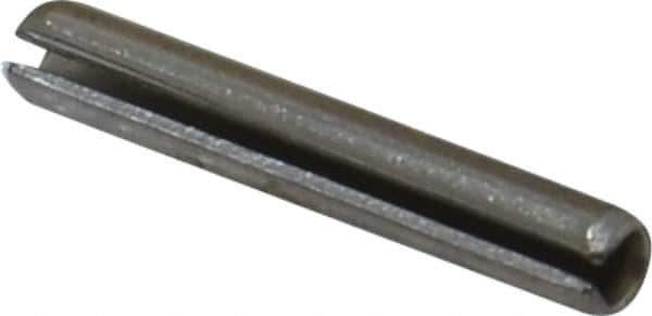 Value Collection - 1/8" Diam x 13/16" Long Slotted Spring Pin - Grade 18-8 Stainless Steel - Apex Tool & Supply