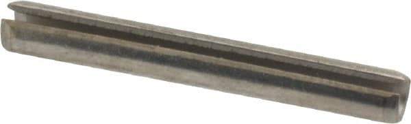 Value Collection - 1/8" Diam x 1" Long Slotted Spring Pin - Grade 18-8 Stainless Steel - Apex Tool & Supply